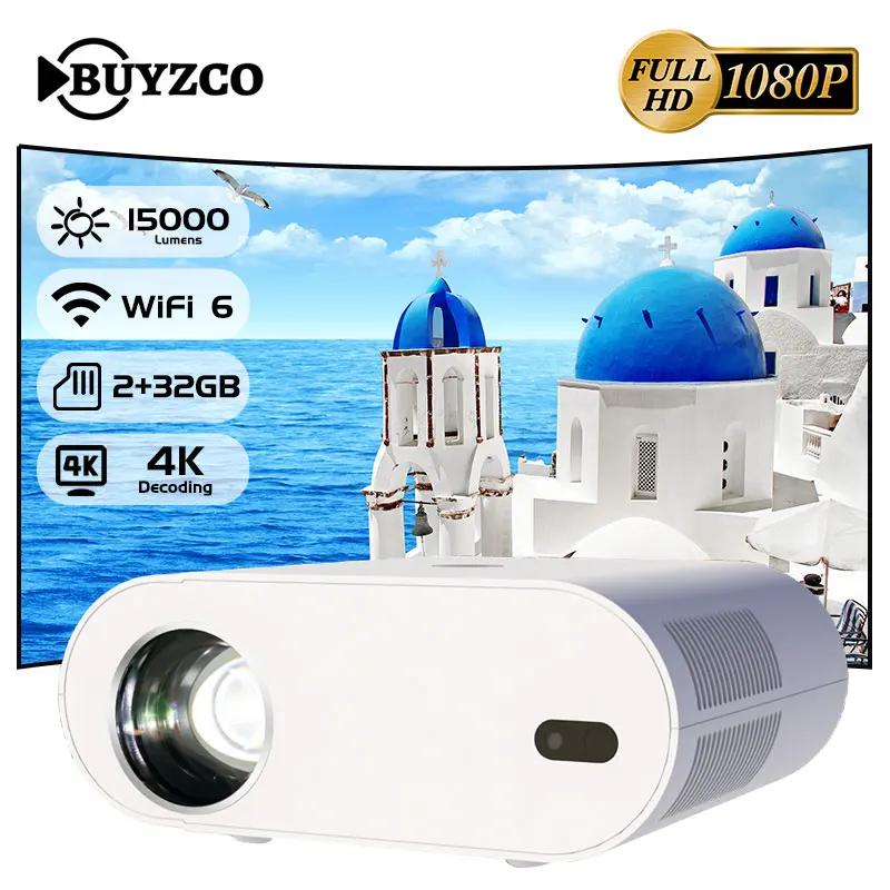 Buyzco H8 , 4K Ƽ 1080P Ǯ HD ȵ̵ 11,  6 Ʈ 15000 , ڵ  HDR10 + Ȩ þ